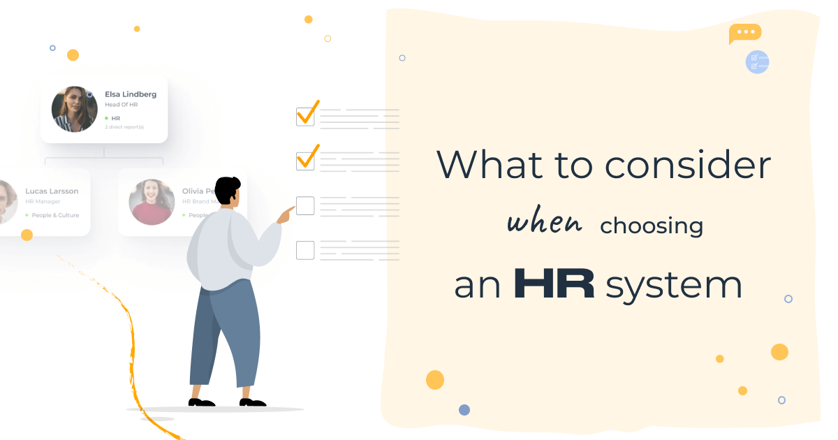What to consider when choosing an HR system